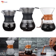 Pour Over Coffee Maker with Borosilicate Glass Manual Coffee Dripper Brewer