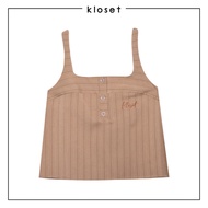 Kloset Design Pinstripe Sleeveless Top (LS2-25-T001) Classic Striped