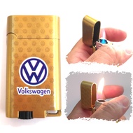 Pemetik Api VolksWagen Emas Gas Butana Jet Biru dan Api Lembut