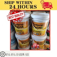 (18L) FEDERAL FEDELITE EMULSION INTERIOR WALL & CEILING PAINT (WHITE) 🔥 READY STOCK MALAYSIA 🔥