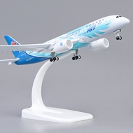 Model เรืออากาศยานแบบ Alloy Dreamliner Boeing 787 ของ Southern Airlines พร้อมล้อ รุ่น B787 สำหรับผู้