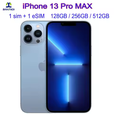 Original Unlocked iPhone 13 Pro Max 6.7" Super Retina OLED 128GB 256GB ROM 6GB RAM A15 IOS Face ID N