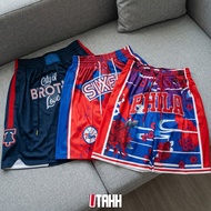 Philadelphia 76ers Pants Sports Basketball Shorts Street Style 195
