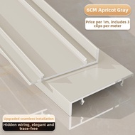 BEIQIVI | Ultra Thin Minimalist Aluminum Alloy Skirting 6cm