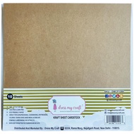 Dress My Craft Cardstock 300gsm 12"X12" 10/Pkg - KRAFT