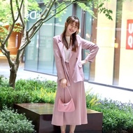 PRADA 粉銀三合一 尼龍肩背斜背Hobo 22*16*6.5 9新 配件塵袋