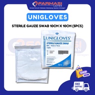 UNIGLOVES STERILE GAUZE SWAB 5PCS 10CM X 10CM (1 PACKET)