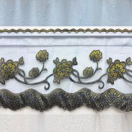 Skirting Curtain for Window & Glass Door – Wire Rod Type – Soft Textile – High Quality & Easy to Cle