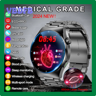 VBDFB 2024 ใหม่เลเซอร์บําบัดสุขภาพ Smartwatch ผู้ชายกรดยูริกกลูโคสในเลือดนาฬิกา Bluetooth Call Heart Rate หน้าจอสัมผัสเต็มรูปแบบ Smartwatch CVBHE