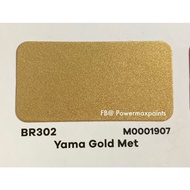 AIKKA BR302 YAMA GOLD MET 4:1 2K BRAKE CALIPER PAINT With HARDENER