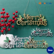 HS 2 Sizes Big 3D Letter Merry Christmas Hanging Plaque/ DIY Block Words Xmas Festival Letter Sign D