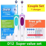 Oral-B Vitality D12 Rechargeable Electric Toothbrush Powered by Braun