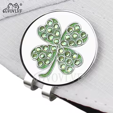 Golf Marker Brand with magnet Golf hat/cap clip Golf Accessories alloy maker with bling diamond Gree