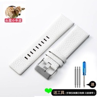 22mm-32mm Genuine Leather Watch Strap Suitable for DieselDZ4323/1657/4318 Large Dial Litchi Pattern 