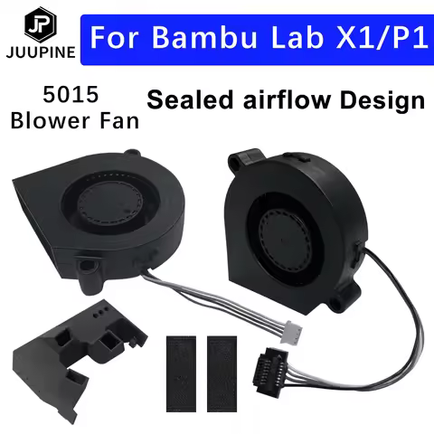 5015 Blower Fan for BambuLab X1 X1C P1P P1S Hotend radial fan Cooling Blower Fan duct Faster Speed L