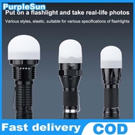 PurpleSun 2Pcs Silicone Elastic Flashlight Lampshade For SP31 SP35 IF22A C8G IF25A SP36 S2 C8 EA01 T