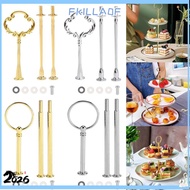 FKILLA0FSB Cake Plate Stand, Zinc Alloy 3 Tier Cake Stand, Cake Plate Handle 2 Tier Tiered Tray Wedd