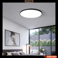 AGNIASHOP | Full Spectrum LED Ceiling Light Warm White 50cm 32W - Black