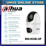 DAHUA WIFI CAMERA DUAL LENS Indoor  3MP/5MP WIRELESS NETWOTK  PT 360 pan/tilt Twoway talk camera H3D