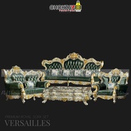 ชุดโซฟาหลุยส์ 4ชิ้น (4+2+1ที่นั่ง+โต๊ะกลาง) Gold Titanium Series รุ่น TSF-LV-SET VERSAILLES [Pick Co