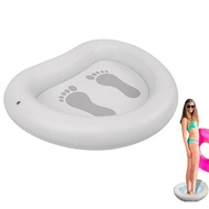 CMVI L-Inflatable Foot Bath BasinFoot Soaking Bath BasinPool Foot Wash Basin for Swimming Pool Step