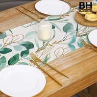 【BH】Table Runner Botanical Print Summer Farmhouse Rustic Greenery Eucalyptus Spring Table Runner Household Products