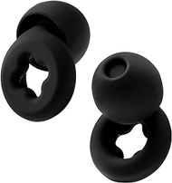 QAQNOOS Ear Plugs Ultra Comfort, High NRR 27 dB, Ideal for Sleep, Study, Work, Travel &amp; Concerts, 3 Sizes Ear Cap in one Package (S M L) Color Black