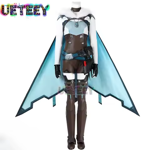 UETEEY COS OW Freja Cosplay Costume Women Cute Party Suits Heroine Jumpsuit Halloween Uniforms Anime