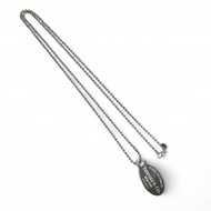 【5積分】成色極佳 ▲ TIFFANY&Co. Tiffany Return to Tiffany SV925 橢圓形吊牌長項鍊 銀色 女士