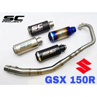 Exhaust SC Project GSX-R150 Suzuki System Tabung Muffler GSXR150 S150 Carbon Fiber Manifold Ekzos Ac