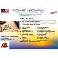 HR MANAGEMENT 2026 [FULL PACKAGE +1100] Forms, Letters, SOPs, Handbook 💥MALAYSIAN ACT LATEST: East o
