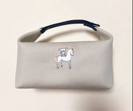 Hermes Bride-a-Brac case米色帆布飯盒袋