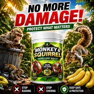 Monkey & Squirrel Repellent Pellet CC Monkey repellent outdoor Squirrel Long-lasting 120Days Penghal