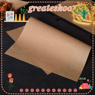 GREATESKOO 100Pcs Brown Butcher Paper 12 x 12 inch Art Project for Sublimation & Heat Press Food Gra