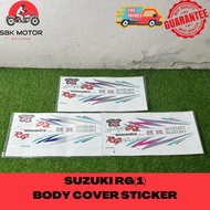 Suzuki RG Sport RGV 120 Body Cover Set + Sticker Full Fairing Kit Stripe Decal RG110 Sport PnP