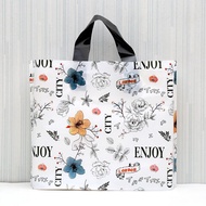 Transparent Plastic Shopping Bag Handheld Clothing Store Gift Packaging Childrens Apparel Glue Bag L