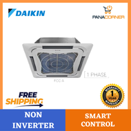 (FREE SHIPPING) Daikin Non Inverter Ceiling Cassette Air Cond FCC A Series (WIFI) FCC50A/RC50B (2HP)