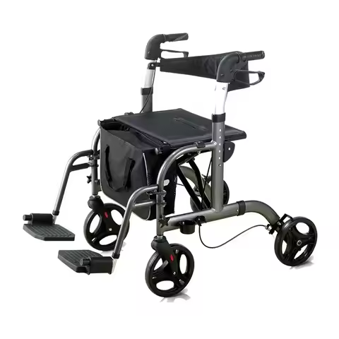 foldable aluminum upright drive r8 lightweight rollator walker with seat