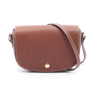 【二手】Longchamp EPURE S 斜背包 10253HYZ035ブラウン皮革單肩包 女士（全新）