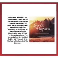 (CLEARANCE STOK) Love & Happiness: A Collection of Personal Reflections and Quotes