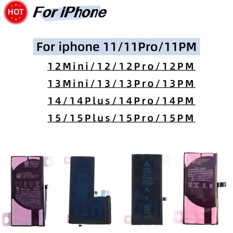 Rechargeable Battery For iPhone 11 11 Pro Max 12 12 Mini 12 Pro 12 Plus 12 Pro Max 13 Mini 13 Pro 13