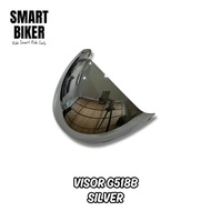 VISOR HELMET XDOT G518B (TINTED SILVER RAINBOW)