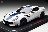 Ferrari F12 TdF Metallic white Tartan 車主訂製版 含展示罩 1/18 BBR