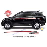 Stiker Body Samping Rush Terios TRD Sportivo terbaru sticker mobil toyota rush trd sportivo stiker m