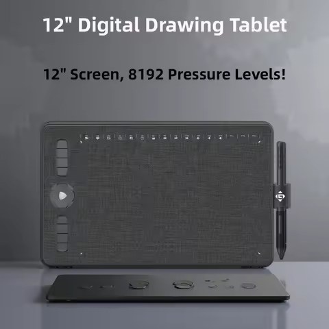 Gaomon PD1220 Pen Display Graphics Tablet with 11.6 inch 86% NTSC Screen AG Glass Eye Protective Mon