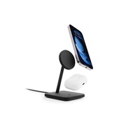 Twelve South HiRise 2 Deluxe Qi2 二合一無線充電立架/ 黑色