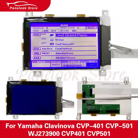 LCD Screen Display Panel Fit For Yamaha Clavinova CVP-401 CVP-501 WJ273900 CVP401 CVP501