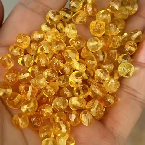 4-5mm Baltic Amber Bead Gemstone diy Irregular Amber Beads Making Accessories With Certification Who