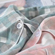 We Muji Wind Short Pajamas Female Summer Thin Cotton Japanese Style