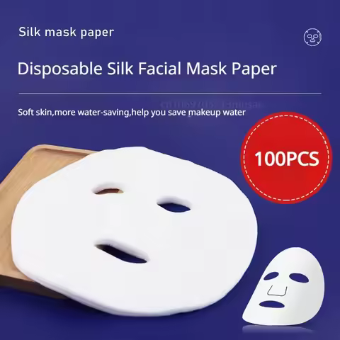 50/100pcs Disposable Facial Mask Paper Disposable Facial Tissue Cosmetic Cotton Facial Mask Sheets F
